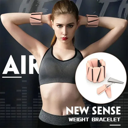 1/2Lbs Wrist Weights Yoga Fitness Exercise Triangle Silicone Adjustable Ankle Wrist Protector Weight Bracele Jogging Wristband