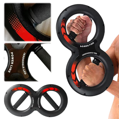 8 Shape Hand Grip Strengthener Fitness Equipment Arm Strength Exercise Tool Forearm Strength Exerciser Gift for Parents Friends